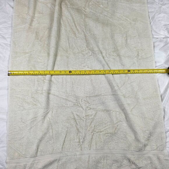 Vintage Stevens White Bath Towel 53x29.5 Made In USA Summer Solid - Picture 7 of 7
